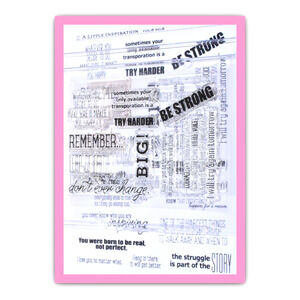 Papertrey Ink Vol. 8 No. 8 A Little Inspiration Stamp Set Scrapbooking Supplies